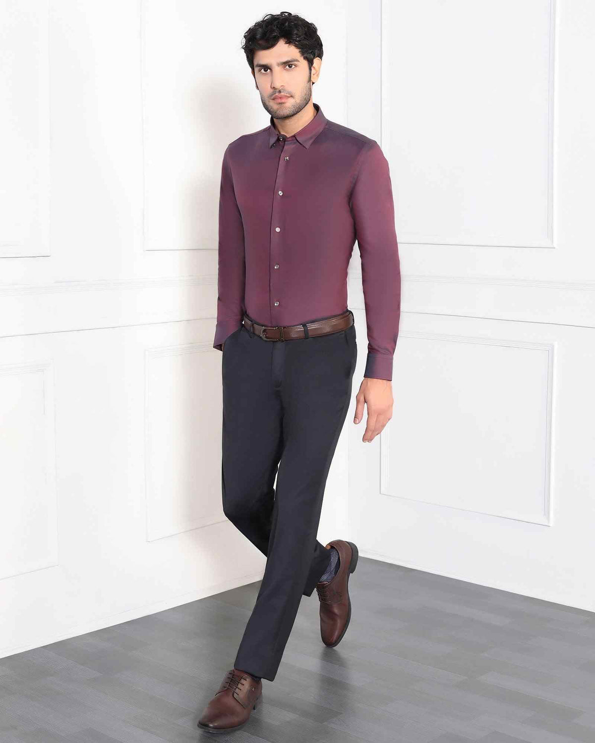 Blackberry Mens Formal Trouser Nl-Travis Black