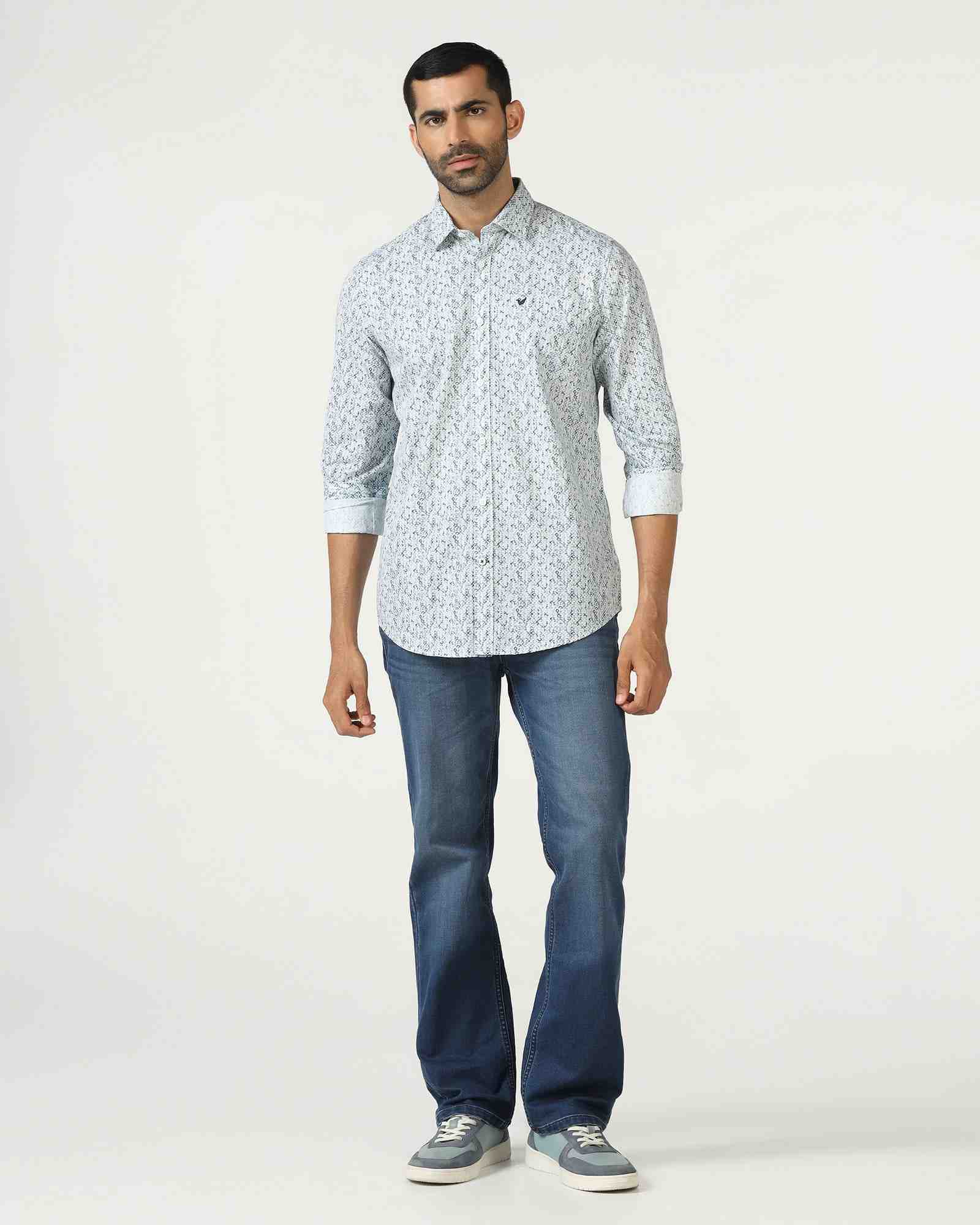 Blackberry Mens Casual Shirt F/S Es-Um-Pr-Emeric Blue
