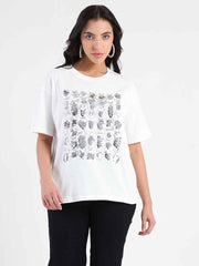 Madame Ladies Western Top H/S M5S11260 040 White