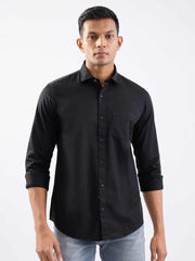 SPYKAR MENS CASUAL SHIRT F/S MSHSOS2BE276 BLACK